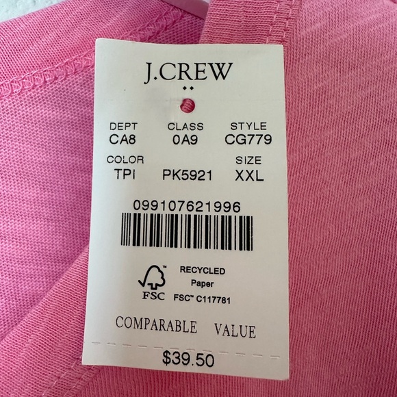☀️ NWT J. CREW Girlfriend XXL Tee - Picture 7 of 7